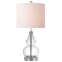 Jonathan Y Jyl1028E Anya 205 Mini Glass Led Table Lamp Transitional Glam Midcentury Modern Elegant Office Living Room