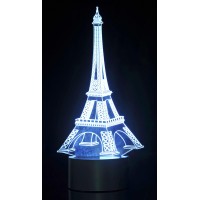 3D Eifel Tower Laser Cut Precision Led Lights