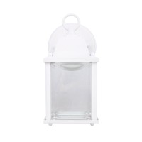 Lit-Path Outdoor Led Wall Lantern, Wall Sconce As Porch Light, 9.5W, 800 Lumen, Aluminum Housing Plus Glass, Matte White Finish, Etl Qualified, 3000K-Matte White Finish, 2-Pack