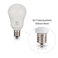 Tento E17 Led Bulb Daylight 6000K 40W Replacement 5 Watts Only | E17 Intermediate Base Globe Led Bulbs Pack Of 4 Daylight White