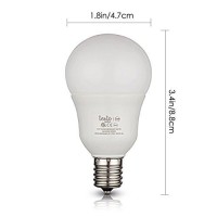 Tento E17 Led Bulb Daylight 6000K 40W Replacement 5 Watts Only | E17 Intermediate Base Globe Led Bulbs Pack Of 4 Daylight White