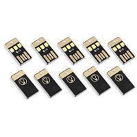 Jacobsparts 10Pcs 3 Led Usb Portable Night Light Bright Mini Keychain Camping Car Lamp Module