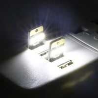 Jacobsparts 10Pcs 3 Led Usb Portable Night Light Bright Mini Keychain Camping Car Lamp Module