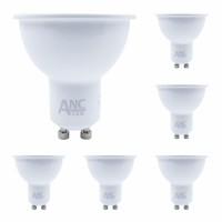 Anc Gu10 Spotlight Bulbs With 30 Degree Beam Angle,6W Led Dimmable Bulbs(40W Equivalent),500 Lumens 3000K Warm White Spot Light Bulbs 5 Pack