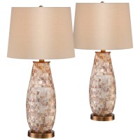 Regency Hill Kylie Country Cottage Coastal Table Lamps 26.5