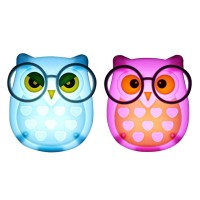 Fuwinet 2 Pcs Owl Led Plug In Night Light For Kids Wall Lamp Take Good Care Children Sleep Light Sensor Auto Controlled Nightli