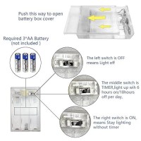 Everfit Lighting 2 Pack Battery Operated Mini Led Lights Indoor Fairy Lights With Timer 6 Hours On18 Hours Off For Christmas Pa