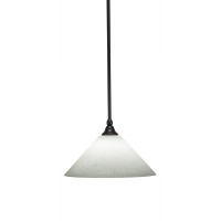 Stem Mini Pendant With Hang Straight Swivel Shown In Espresso Finish With 12 White Muslin Glass