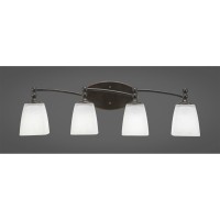 Capri 4 Light Bath Bar Shown In Dark Granite Finish With 4.5