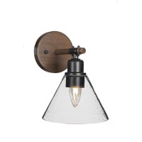 Blacksmith 1 Light Wall Sconce With 7 Clear Bubble Glass