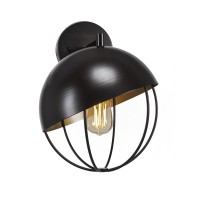 Neo 1 Light Wall Sconce Shown In Espresso Finish With Amber Antique Led Bulb