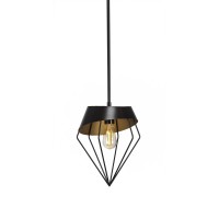 Neo 1 Light Stem Pendant With Hang Straight Swivel Shown In Espresso Finish With Amber Antique Led Bulb