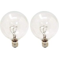 The ambiance of your home or commercial space with these Globe Light Bulbs This 2pack of clear 25watt bulbs is designed to provide elegant illumination while adding a touch of vintage charm to your lighting fixtures The clear glass design of these bulbs i