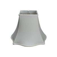 Upgradelights White Silk 14 Inch Fancy Bell Lampshade