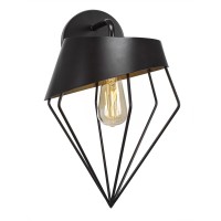 Neo 1 Light Wall Sconce Shown In Espresso Finish With Amber Antique Led Bulb