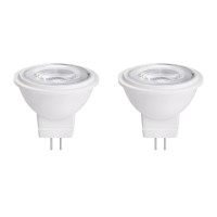 Makergroup Mr11 Gu4.0 Bi-Pin Led Light Bulb 3W 12Vac/Dc Low Voltage Led Spotlights Warm White 2700K-3000K For Outdoor Landscape Lighting And Indoor Recessed/Track Lights 2Pcs