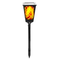 Dancing Tiki Light 42'' Height, Outdoor Solar Powered Torch Light, Waterproof Dancing Flame, Decorative For Gardens, Pathways, Deck, Fence, Flowerbeds, No Wires Or Electricity Needed - 1 Pack