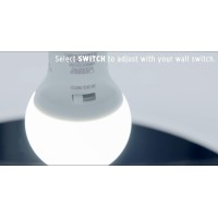 95W Intelli A19 LED Bulb 120V 60W Equivalent 3 Color Options in 1 Bulb Soft White Cool White and Daylight 270040005000 Kelvin with a Twist Switch E26 Base 15000 Hours 750 lumens preselected color temperature setting or adjustment with a standard light swi