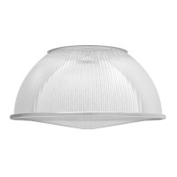 Hyperlite 60 Degree Pc Reflector Only For Hero Series Led High Bay Light 1-Pack (Clear With Cover)