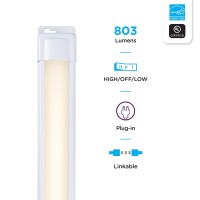 Enbrighten Premium Linkable Under Cabinet Fixture 24In Led Linkable 803 Lumens 3000K Warm White 38848T1