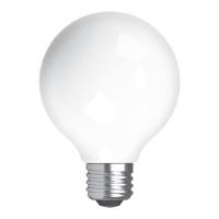 Highlights 5watt Soft White Light G25 Globe White Decorative Bulb Dimmable LED 13 Year Life 57 Energy Cost Savings Suitable for use in damp locations Not for use in enclosed fixtures