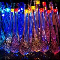 Berocia Solar String Lights Outdoor Waterproof 30 Led Camping 20Ft 8 Modes Color Changing Novelty Patio Fairy String Lights Decorative For Christmas Cafe Garden Backyard Balcony Porch