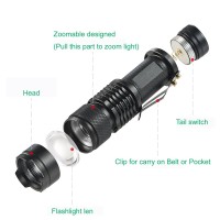 Wayllshine Single Mode Green Led Flashlight Hunting Light Mini Green Light Flashlight 1 Mode Green Flashlight Green Flashligh