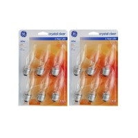 Ge Lighting Crystal Clear, Decorative Bent Tip Light Bulb, 40 Watt (350 Lumens) 12 Count