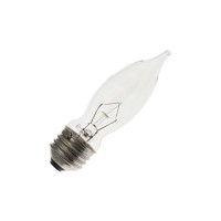 Ge Lighting Crystal Clear, Decorative Bent Tip Light Bulb, 40 Watt (350 Lumens) 12 Count