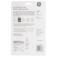 Ge Lighting Crystal Clear, Decorative Bent Tip Light Bulb, 40 Watt (350 Lumens) 12 Count