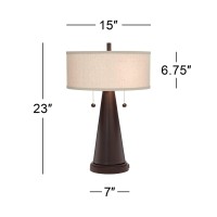 Franklin Iron Works Craig Rustic Farmhouse Accent Table Lamps 23