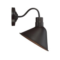 Trade Winds Lighting Tw50006Orb Industrial Retro Vintage Gooseneck Barn 1-Light Transitional Wall Sconce, 100 Watts, In Oil Rubbed Bronze