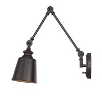 Trade Winds Lighting Tw90033Orb 1-Light Swing Arm Lamp (2-Pack) In Oil Rubbed Bronze