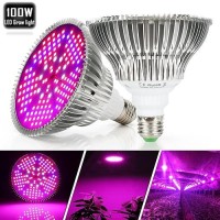 Pack Of 2 100W Led Plant Grow Light Bulb Full Spectrum 150 Leds Indoor Plants Growing Light Bulb Lamp For Vegetables Greenhou