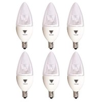 Triglow T95534-6 (6-Pack) 5-Watt (40W Equivalent) Led Candelabra Bulb, Dimmable 3000K (Soft White Color) 325 Lumen E12 Candelabra Base Light Bulbs, Ul Listed