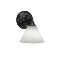 Wall Sconce Shown In Espresso Finish With 7 White Bubble Glass