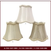 Royal Designs, Inc. Clip On Scalloped Bell Chandelier Lamp Shade Flame Clip Fitter, Cso-1027-5Wh-6, 3 X 5 X 4.5, White, 6 Pack