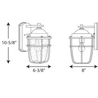 Progress Lighting P560065-031 Holcombe Outdoor, Black