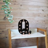 Light Up Black Alphabet Marquee Letters Sign Led Marquee Number Lights Sign For Night Light Home Bar Christmas Lamp Birthday Party Wedding Decoration Q