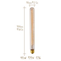 Ctkcom T10/T300 40W Amber Vintage Edison Bulb