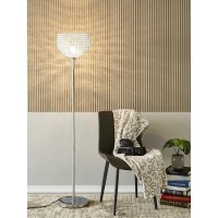 Surpars House Floor Lamp, Ball Shape Standing Lamp, Crystal Lava Lamp For Bedroom, Living Room, Office