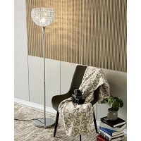 Surpars House Floor Lamp, Ball Shape Standing Lamp, Crystal Lava Lamp For Bedroom, Living Room, Office