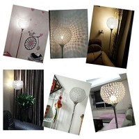 Surpars House Floor Lamp, Ball Shape Standing Lamp, Crystal Lava Lamp For Bedroom, Living Room, Office