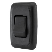 American Technology Components Single Spst Onoff Switch With Bezel 12Volt For Rv Trailer Camper Black