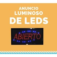 Advertisement Luminous Led Open Phrase Low Consumption Real Photos