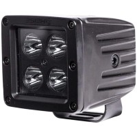 Heise 3 Inch 4 Led Cube Spot Light Blackout Series Hebcl2S Black