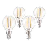 Ctkcom 2W G45 Candelabra Led Bulbs Dimmable(4 Pack)- E14 Base Vintage Edison Incandescent Bulb 20W Equivalent 2700K Warm White Lamp For Home,Pendant Lights,Sconces,Antique Light Fixtures 110V~130V Ac