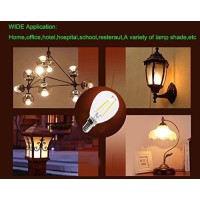 Ctkcom 2W G45 Candelabra Led Bulbs Dimmable(4 Pack)- E14 Base Vintage Edison Incandescent Bulb 20W Equivalent 2700K Warm White Lamp For Home,Pendant Lights,Sconces,Antique Light Fixtures 110V~130V Ac