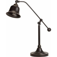 Cast a warm glow and add some chic style to your space with this elegant bronze desk lamp Brimming with contemporary appeal this lovely Luminary s sleek solid finish elegantly contrasts the bell shaped drum shade for a look that cant be beaten Try setting