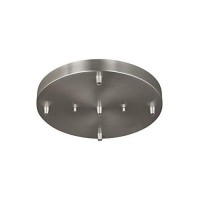 Generation Lighting 7449405-962 Towner Five Light Cluster Canopy, Brushed Nickel Finish